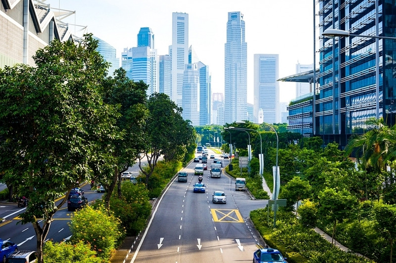 Không khí thoáng mát ở Singapore